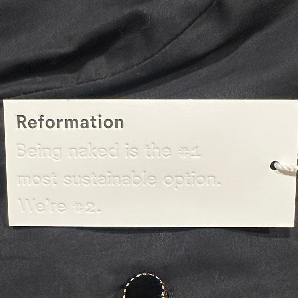 Reformation Black Halia Dress, Size 0 - Picture 7 of 7